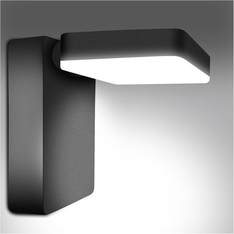 LEDMO 60W LED Outdoor Wall Light 350° Horizontal/180° Vertical LED Exterior Wall Lights Modern Neighbor Friendly Adjustable Exterior Flood Lighting 5000k 6000lm IP66 for Upper Areas Yard Porch - Image 1